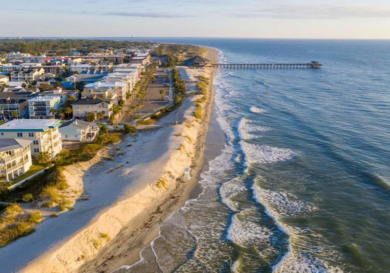 pier beach aerial view